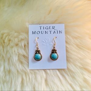 Goal & turquoise earrings!